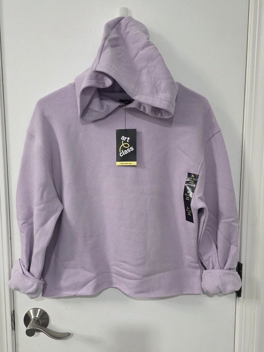 Art Class Girls XL Cropped Hoodie